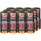 Wet dog food RAFI mix duck beef gizzards 24 x 800 g