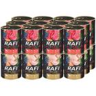 Wet dog food RAFI mix quail beef 24 x 800 g