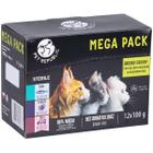 Sterile PetRepublic wet cat food in sachets mix 12 x 100 g