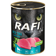 RAFI Sterilised wet cat food with tuna cans 12 x 400 g