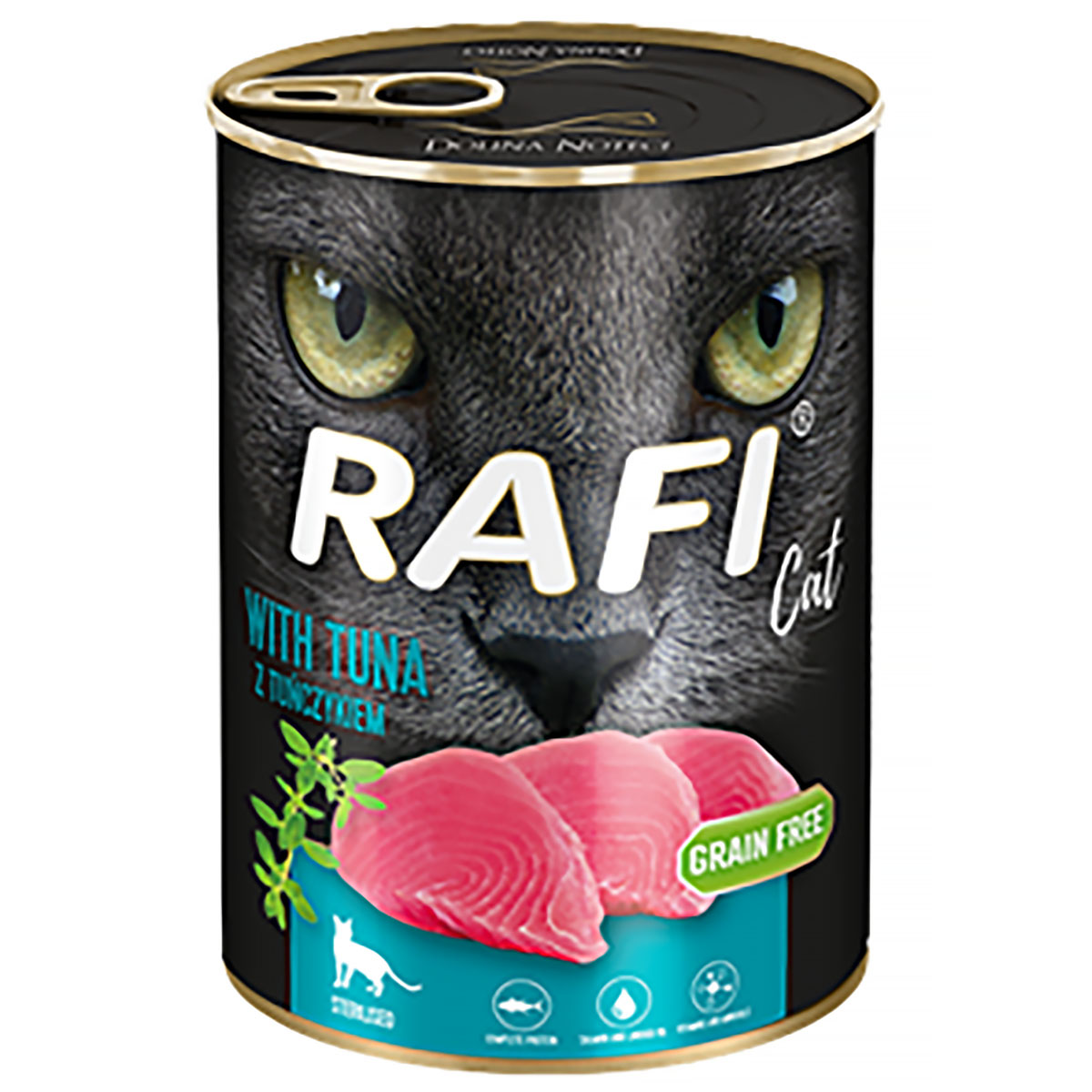 RAFI wet cat food with mix of flavours without grains cans 48 x 400 g