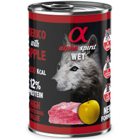 Alpha Spirit Wet Dog Food Pork with Apple 400 g