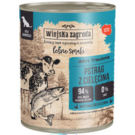 Wet dog food Wiejska Zagroda Leśne Smaki Trout with veal 800 g adult dogs