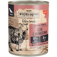Wet dog food Wiejska Zagroda Forest flavours for seniors set 6 x 800 g