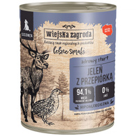 Wet dog food Wiejska Zagroda Leśne Smaki Deer with quail 800 g puppies