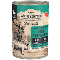 Wet dog food Wiejska Zagroda Leśne Smaki Deer with pork 400 g adult dogs