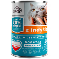 FRENDI wet cat food in turkey sauce set 10 x 400 g
