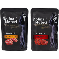 Wet food for sterilized cat Dolina Noteci Premium MIX duck and beef 20 x 85 g