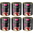 Piper wet dog food with beef gizzards and beetroot set in cans 6 x 800 g