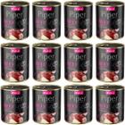 Piper wet dog food with beef gizzards and beetroot set in cans 12 x 800 g