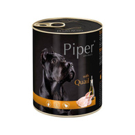 Wet dog food Piper with quail 800 g can 1 pc