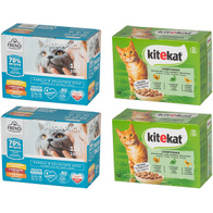 KITEKAT FRENDI wet cat food mix flavors in sauce 48 x 85 g
