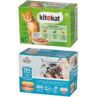 KITEKAT FRENDI wet cat food mix flavors in sauce 24 x 85 g
