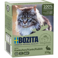 Wet cat food bozita pieces in jelly with rabbit 6 x 370-g