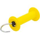 Gate handle for electric fences, yellow