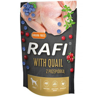 RAFI wet dog food with quail 500 g sachet
