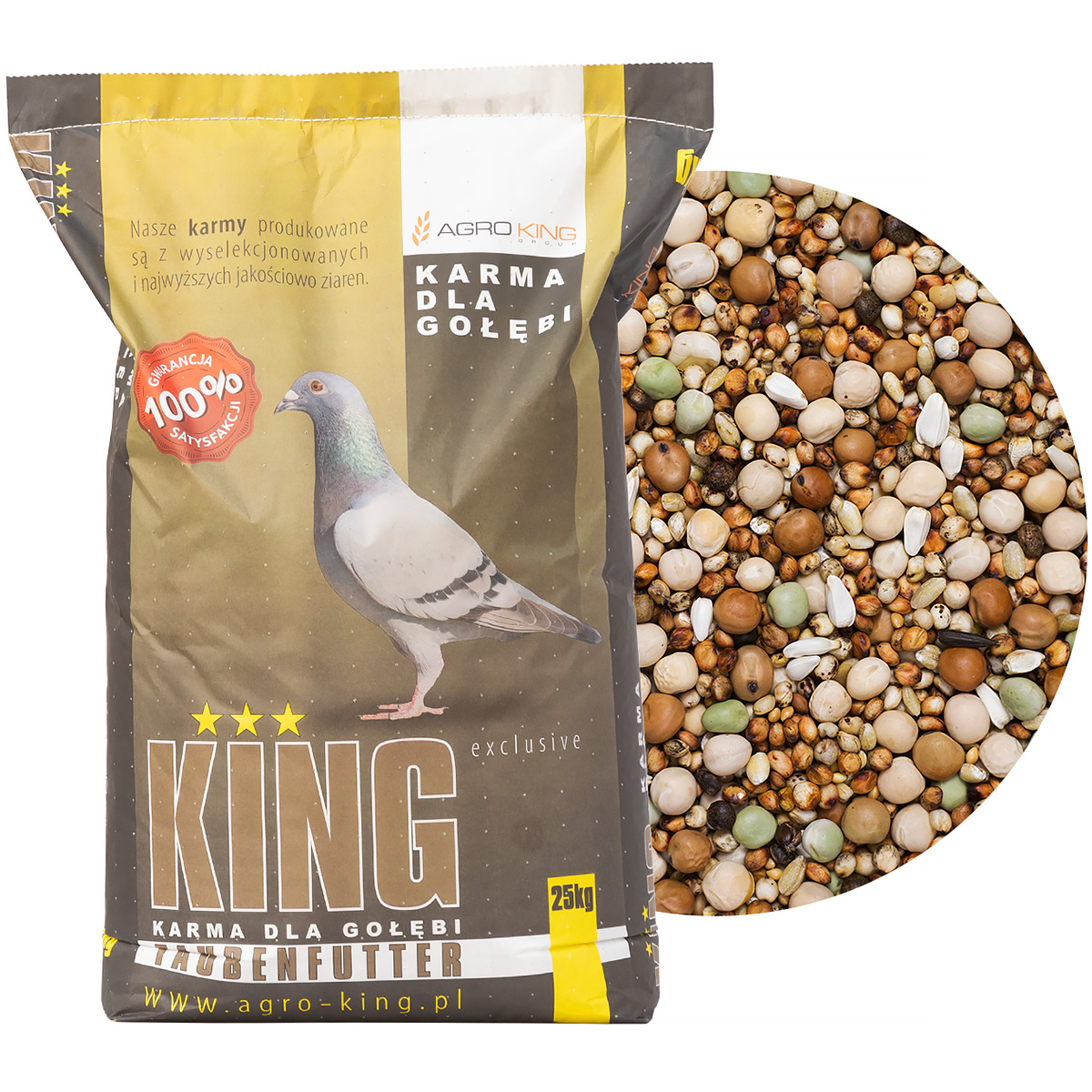 Pigeon food without corn BK AGRO KING 25 kg