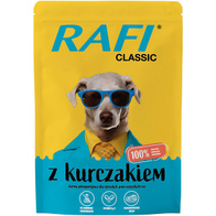 Wet dog food RAFI Classic with chicken in pouches 10 x 400 g