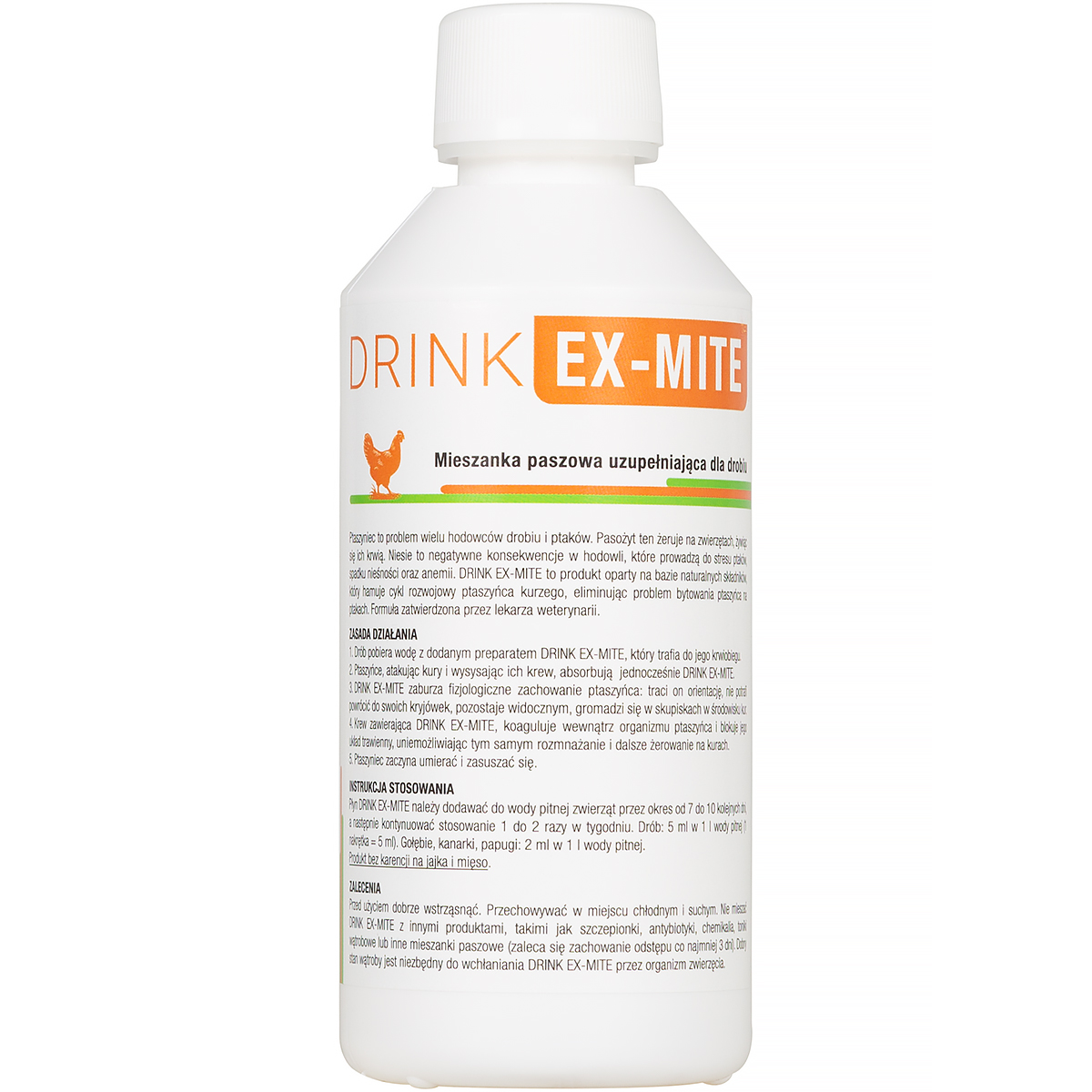 DRINK EX-MITE 250 ml a preparation for drinking water that kills the red mite