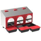 Nests for laying hens automatic PLATINUM triple with egg container