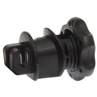 Insulator for wire and polywire for fiberglass posts