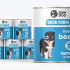 Wet dog food JOHN DOG GOOD FORM puppy beef 6 x 800 g