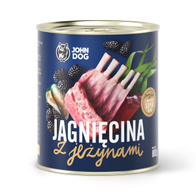 Wet dog food lamb with blackberries JOHN DOG 800 g adult dogs