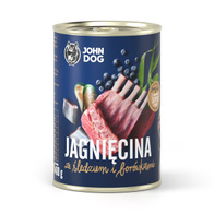Wet dog food lamb and herring with blueberries JOHN DOG 400 g puppies