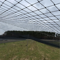 Polyethylene aviary mesh 6 x 6 cm black