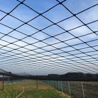 Polyethylene mesh netting for covering aviaries 4 x 4 cm black