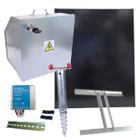 SECURITY BOX Solar Electric Fence Anti-Theft Kit 200 W | Lockable Energiser Box, 10 A Charge Controller & Ground Anchor