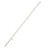 Stake post white polypropylene 105 cm for electric fences