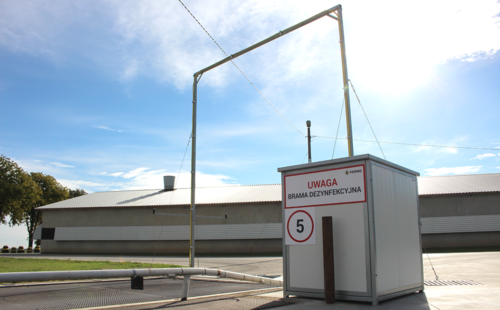 Vehicle disinfection gate