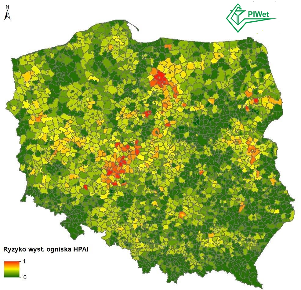 HPAI outbreak map