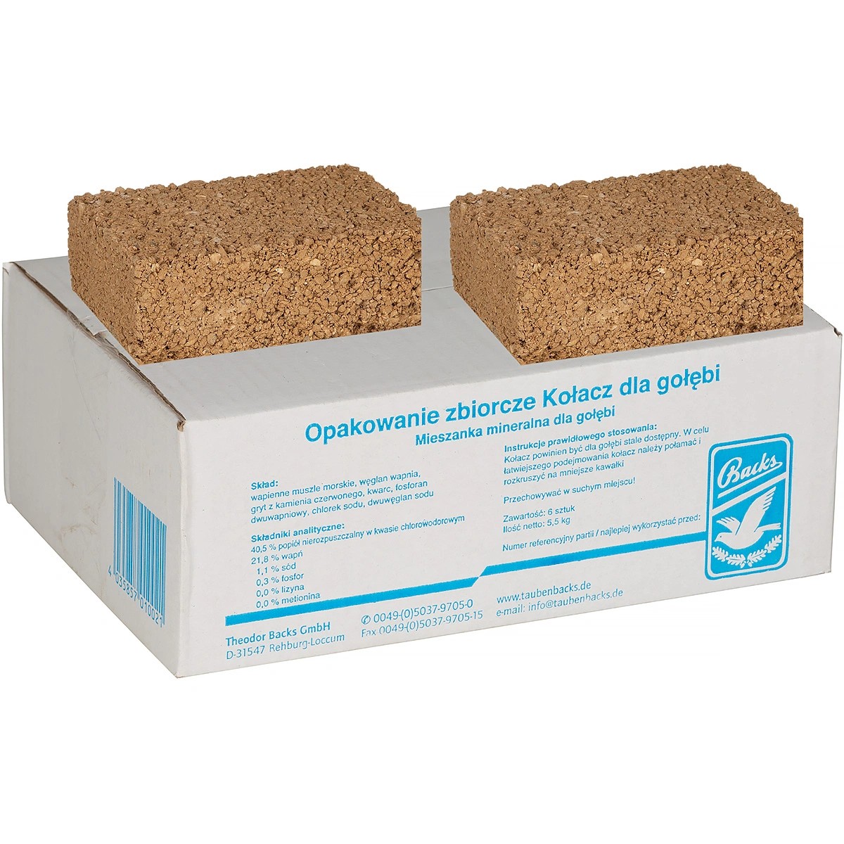 Backs Taubenkuchen Pigeon Treat Cakes 12 Pack