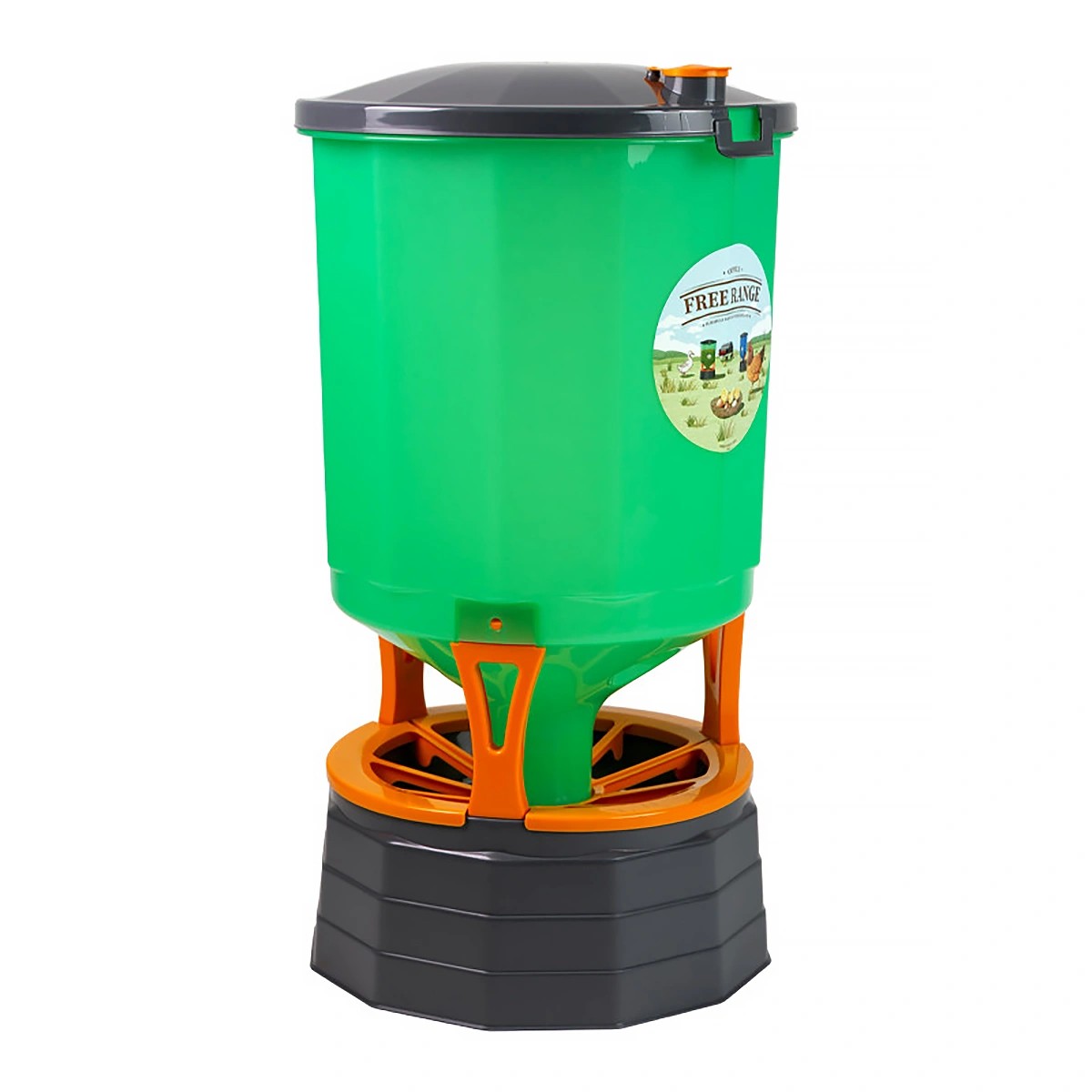 KOLOSS 35 kg automatic chicken feeder with transparent feed hopper