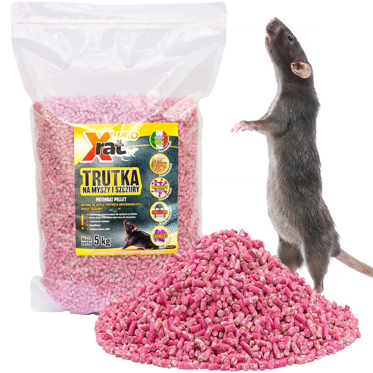 X-RAT PRO professional rat and mouse bait granules 5 kg